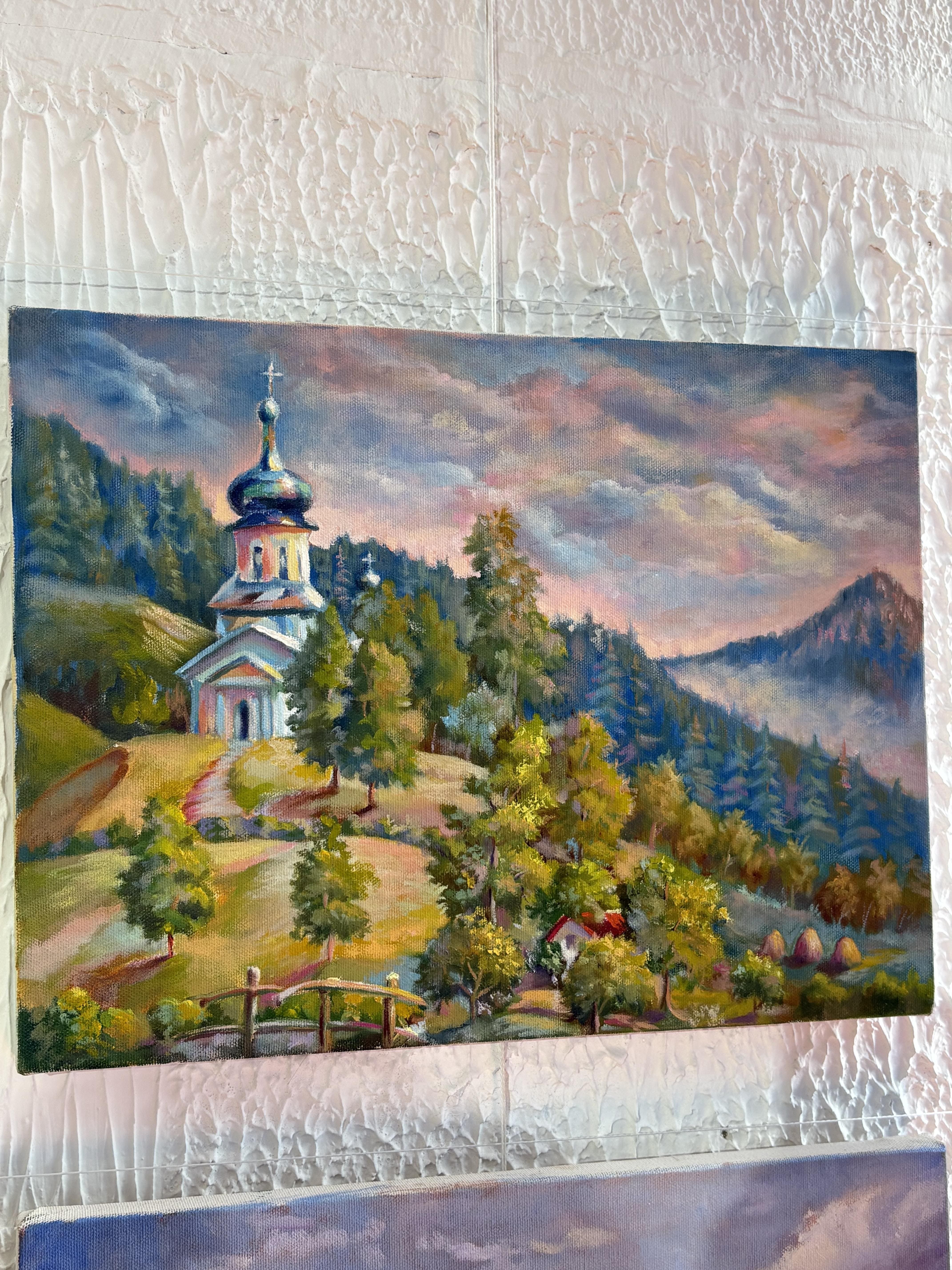 Карпати, 40×30 см — картина ручної роботи Олега Башлія